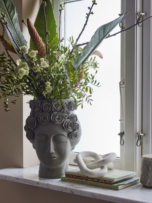 Bloomingville Akira vas, grå, stengods