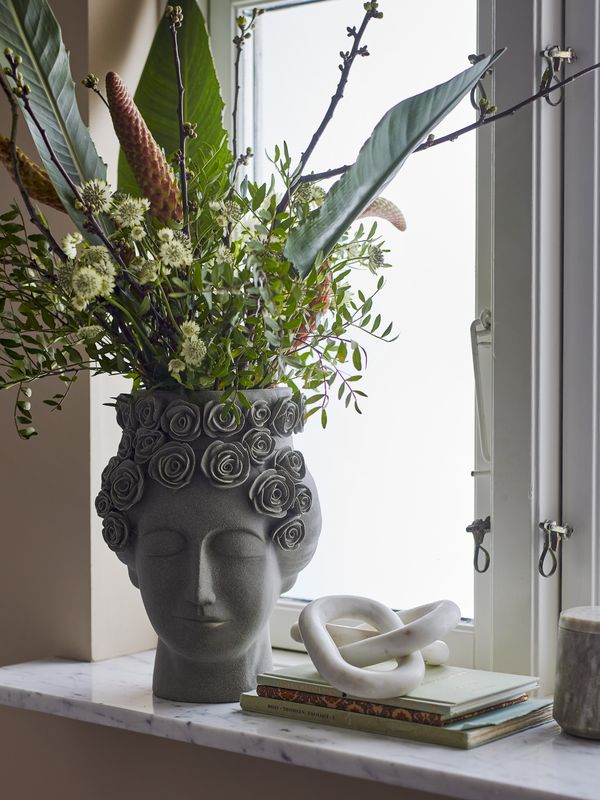 Bloomingville Akira vas, grå, stengods