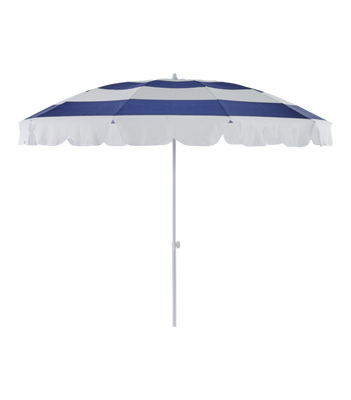 Brafab Follina Strandparasoll 240 cm Blå-vitrandigt