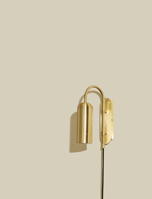 Hübsch Zenith Vägglampa Mässing