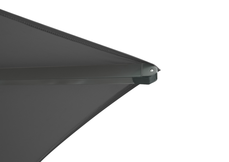 Brafab Mozzo parasoll 400x400 cm Grå/Antracit