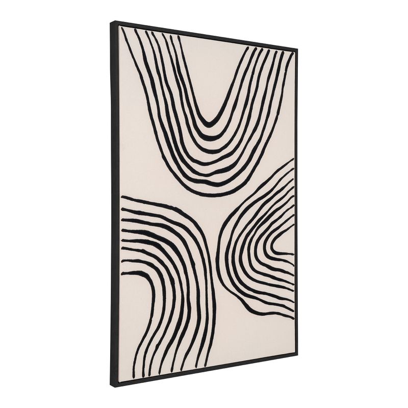 House Nordic Lipari Canvas Print Svart/Beige 60x90 cm