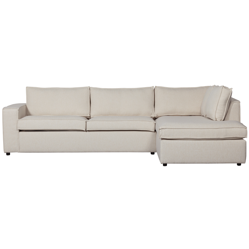 WOOOD Thomas Hörnsoffa Höger Vävda Tyg Natur