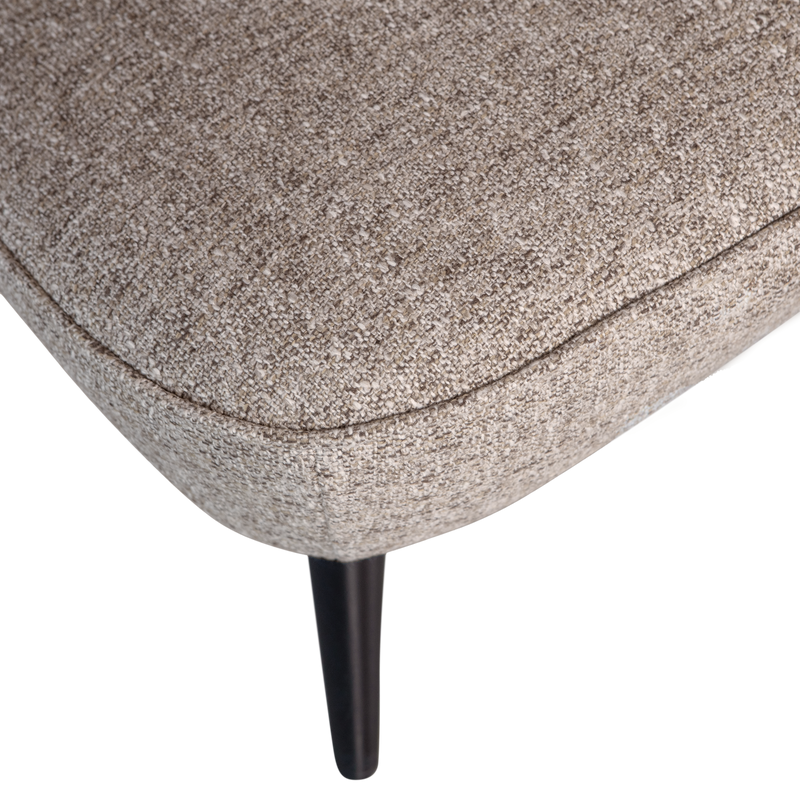 WOOOD Sara Fåtölj i Vävd Naturlig Melangetextil