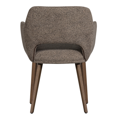 WOOOD Murat Matstol Mullvad med Träben Brun 2 st