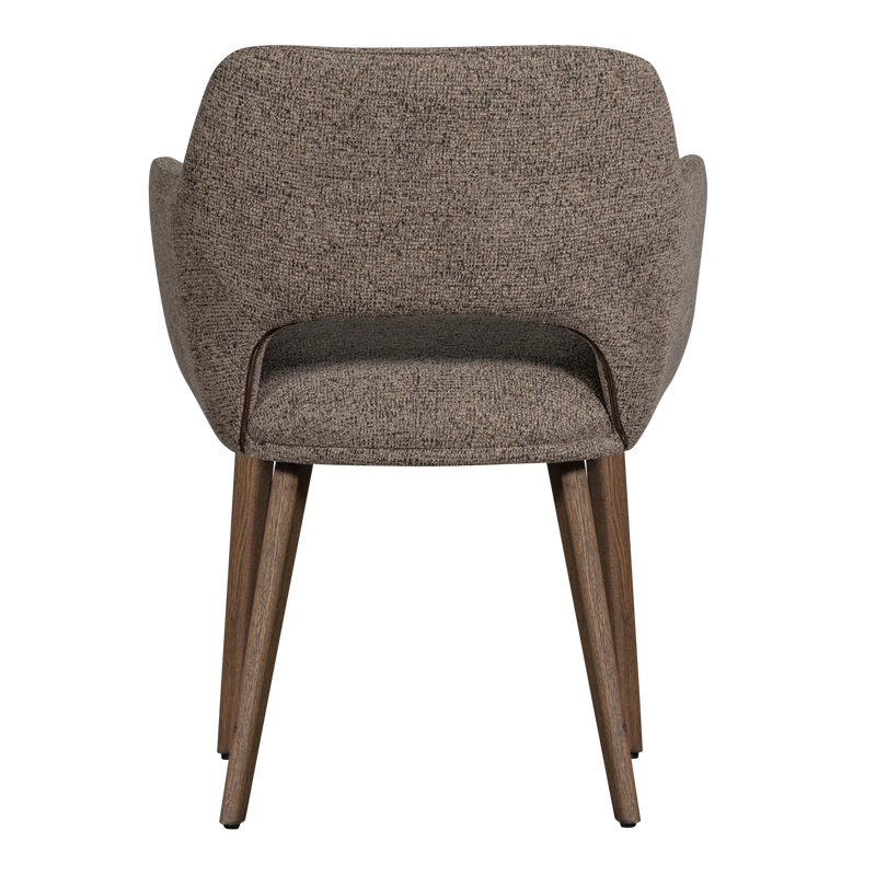 WOOOD Murat Matstol Mullvad med Träben Brun 2 st