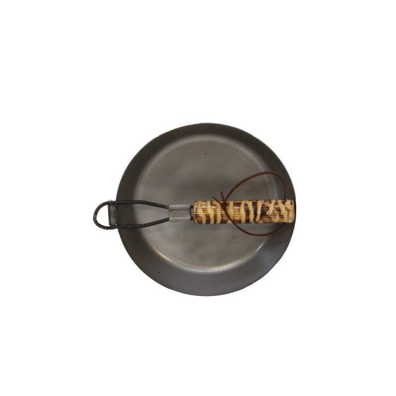SVARTSJÖPANNAN VIKBART TRÄ HANDTAG       