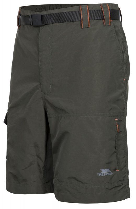 FUNKTIONSSHORTS MED SKÄRP OLIVE