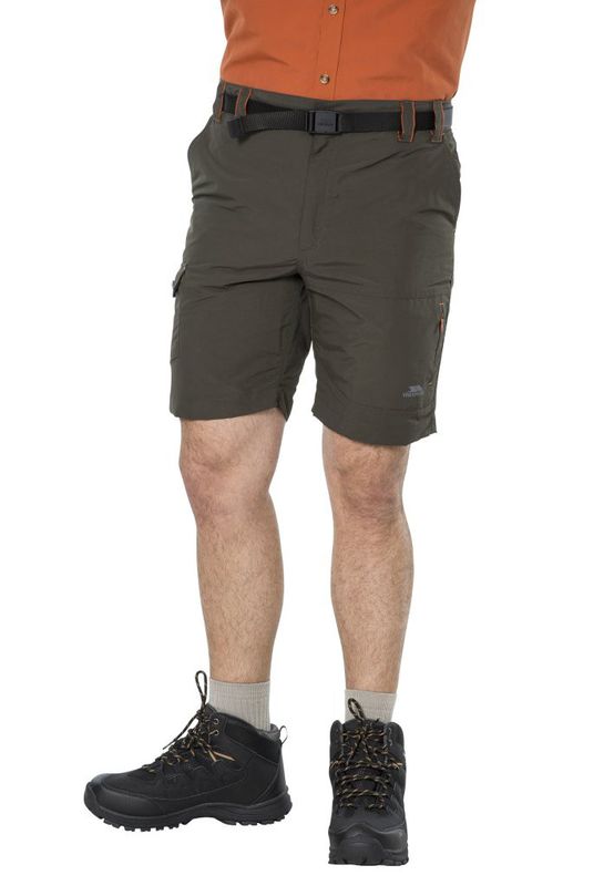 FUNKTIONSSHORTS MED SKÄRP OLIVE
