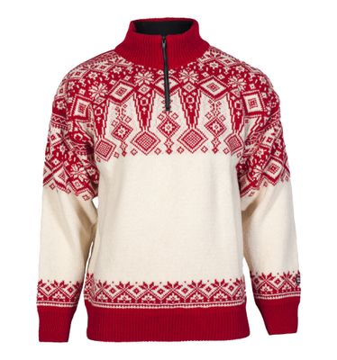 ULLTRÖJA RÖD & VIT 100% ULL