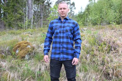 FLANELLSKJORTA BORSTAD 12-PACK GRÖN/SVART