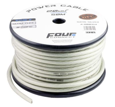 FOUR Connect STAGE3 4-800314 20mm2 Satin Silver S-TOFC power cable