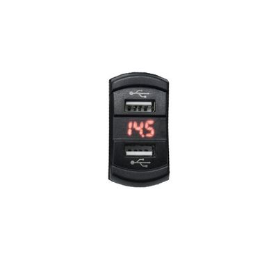 4Connect 4-600157 Vattentät USB-laddare med spänningsdisplay
