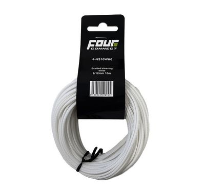 FOUR Connect 4-NS10WH6 Nylonsock White 6/12mm 10m
