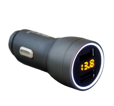 FOUR Mobile 4-USB-VD2 billaddare med spänningsdisplay