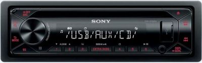 SONY CD Spelare med USB & AUX Extrabass Röd - CDXG1300U