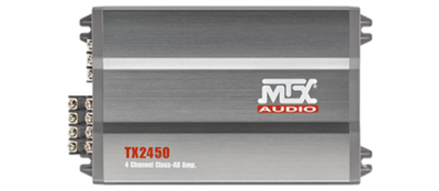 MTX 300W RMS 4-CHANNEL CLASS-AB AMPLIFIER WITH VARIABLE ACTI - TX2450