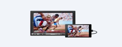 Sony XAV 2DIN 6,95 tum Weblink 2.0 Cast - XAV-3500