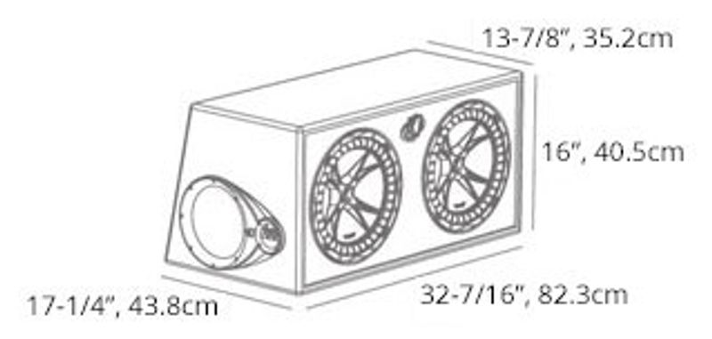 Kicker Dual-Bassreflex-BOX