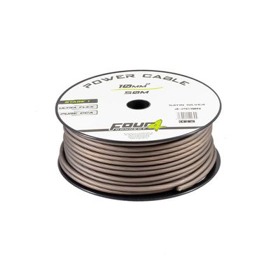4CONNECT 10mm2 strömkabel mörkgrå 50m