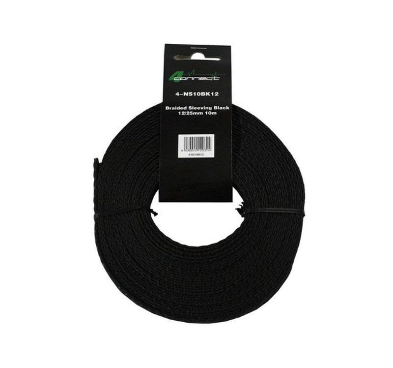 4Connect Svart nylonstrumpa 12/25mm