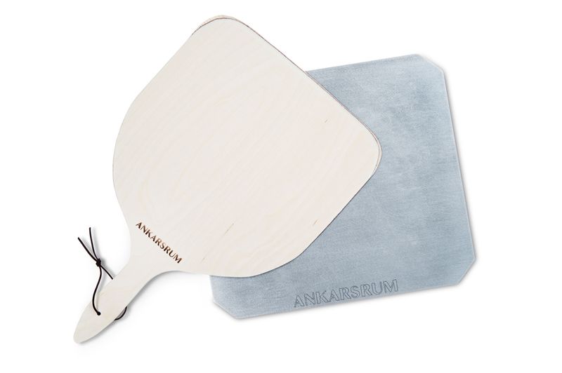Bakstål/Pizzastål 37x33 cm med bakspade Ankarsrum