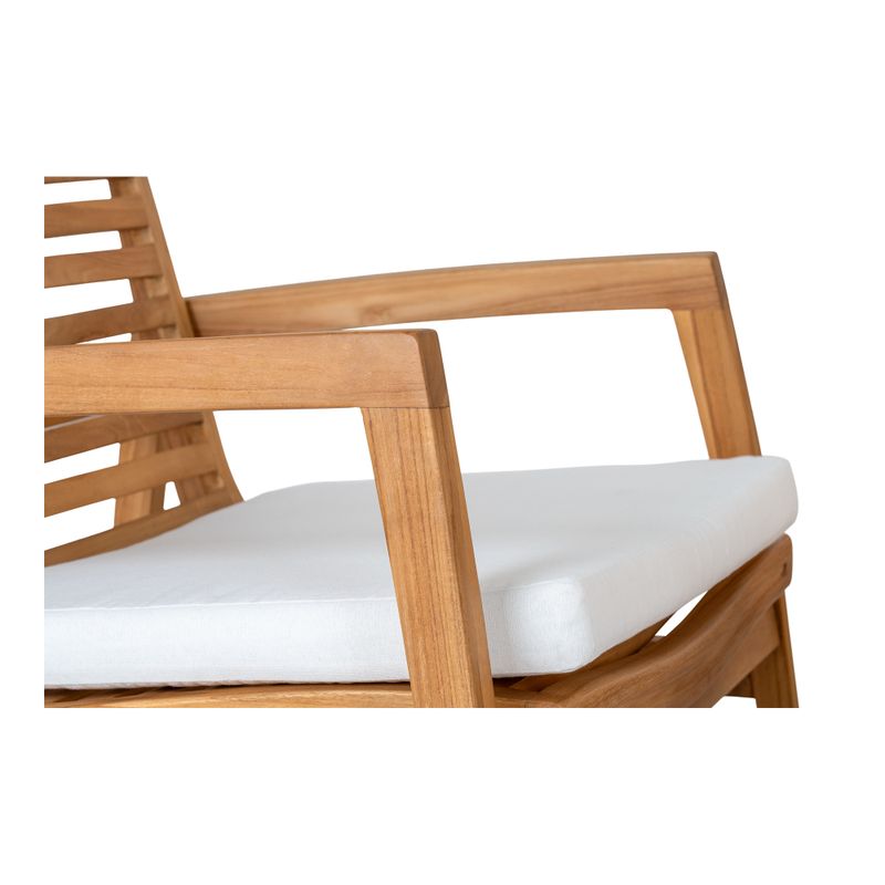 Santander Loungeset - Loungeset, teak, natur, inkl. kuddar