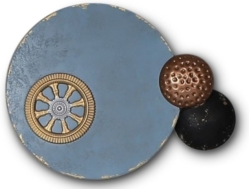 Clockwork väggdekoration metall vintage