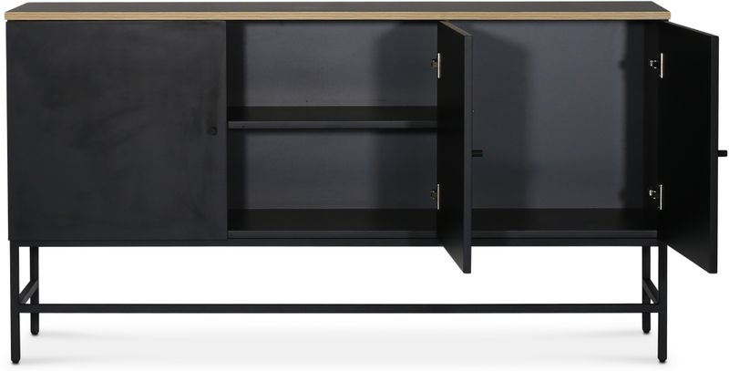 Edge sideboard - Svart högtryckslaminat (HPL)