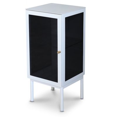 Revel vitt sängbord 75 cm med vänsterhängd dörr