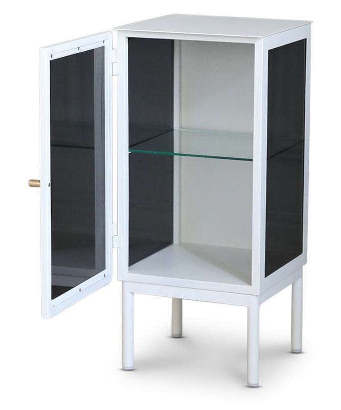 Revel vitt sängbord 75 cm med vänsterhängd dörr
