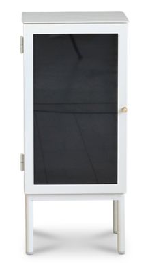 Revel vitt sängbord 75 cm med vänsterhängd dörr