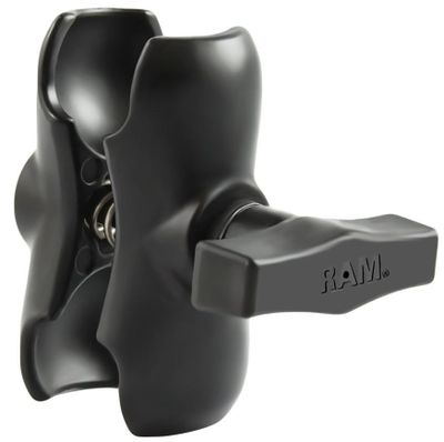 RAM Mounts Kort dubbelarm st C, 1.5"
