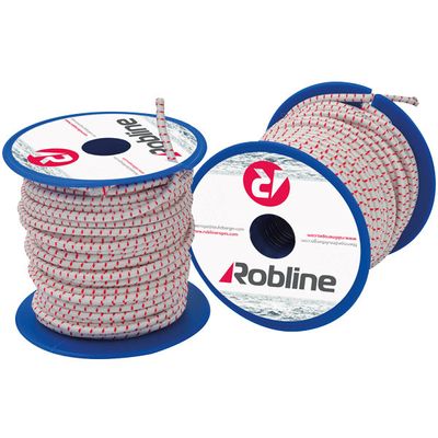 Robline Mini elastisk lina 3 mm Svart/Röd/Vit låda 10x15 m