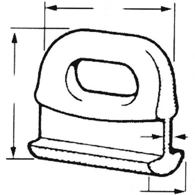 Segeltravare med spår 10 mm