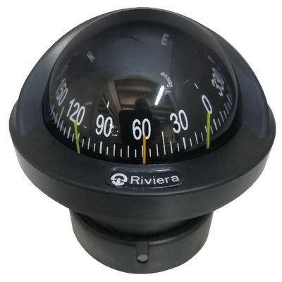 Riviera nedfälld kompass Artica 2 ¾", svart