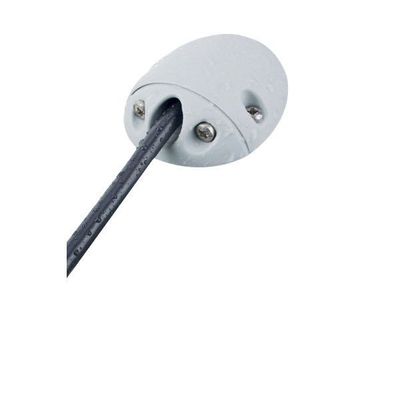 90° kabelgenomföring grå nylon 2-8 mm kabel