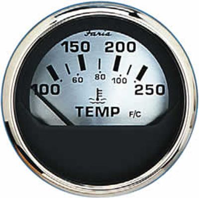 Faria termometer 40-120c. ø 53 - spunsilver