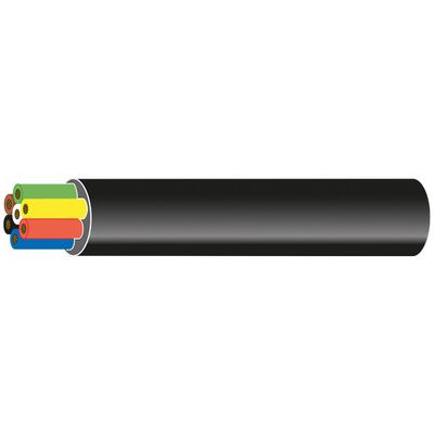 7-ledar-trailerkabel, 6x1mm2 + 1x2mm2 (svart)