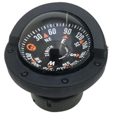 Riviera nedfälld kompass Zenith 3" svart