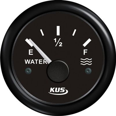 Kus tankmätare vatten svart 0-190ohm 12/24V