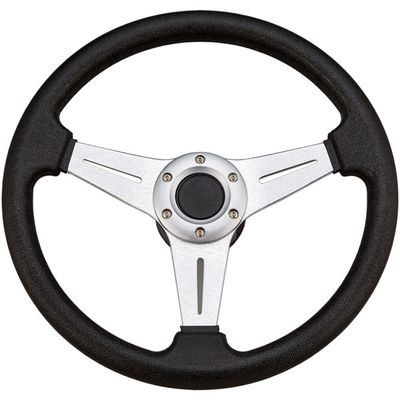 Sportratt svart med alu, Ø338 mm