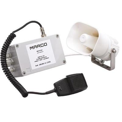 Marco elektroniskt signalhorn m/mikrofon & elektronikbox 12V