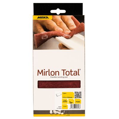 Mirka Mirlon total slipsvampar 360 röda 115x230mm 3st pkt