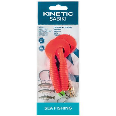 Kinetic Sabiki Twister XLred/black/gold