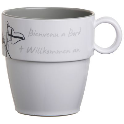 MB Welcome on board mugg Ø8,3 cm H9 cm 320 ml. 6 st