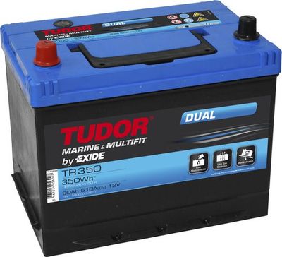 Tudor/Exide Batteri Nautilus 80 ah dual