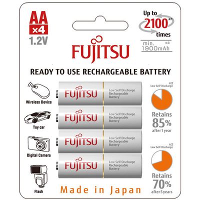 Fujitsu uppladdn.bart batteri aaa 750mah 4 st
