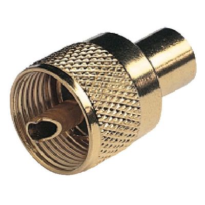 Glomex VHF-kontakt PL259 till 6mm kabel (RG58), guldpläterad