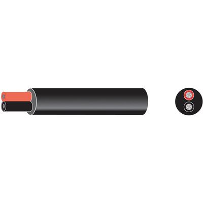 Oceanflex marin kabel förtennad rund röd/svart 2x1,5 mm2 100